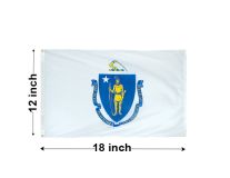 12"x18" Massachusetts Nylon Outdoor Flag